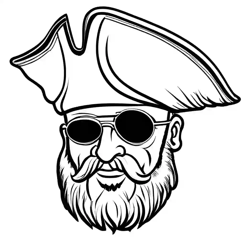 Pirate Beard coloring pages